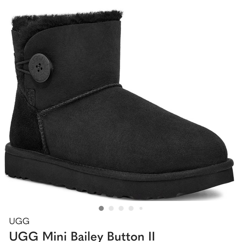 UGG Cozy Black Fur-Lined Boots